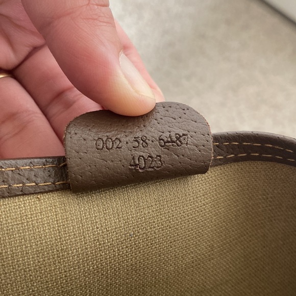 Authentic Gucci Tote Bag Brown PVC Used Handbag Vintage - Picture 10 of 16